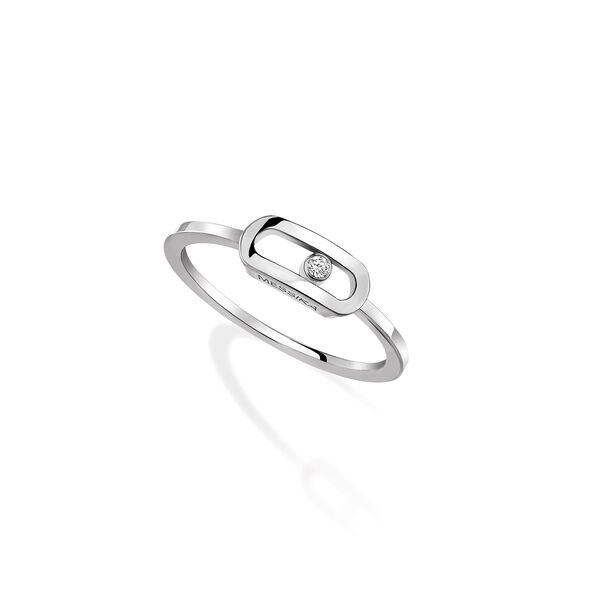 Move Uno Small White Gold and Diamond Ring